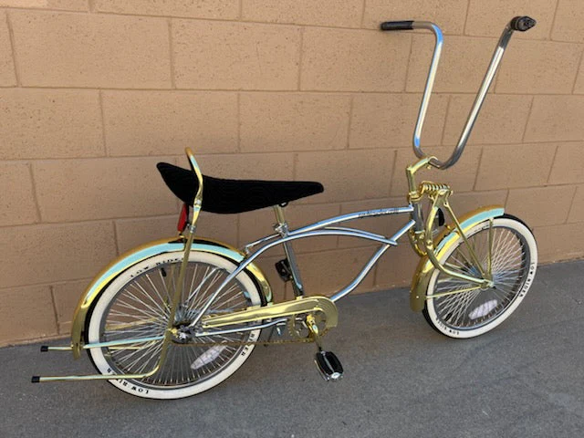20" Lowrider Chrome/Gold Complete Bike - Image 11