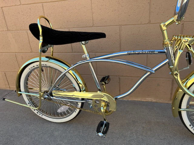20" Lowrider Chrome/Gold Complete Bike - Image 12