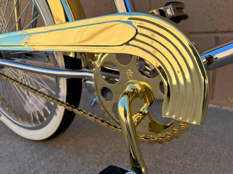 20" Lowrider Chrome/Gold Complete Bike - Image 15