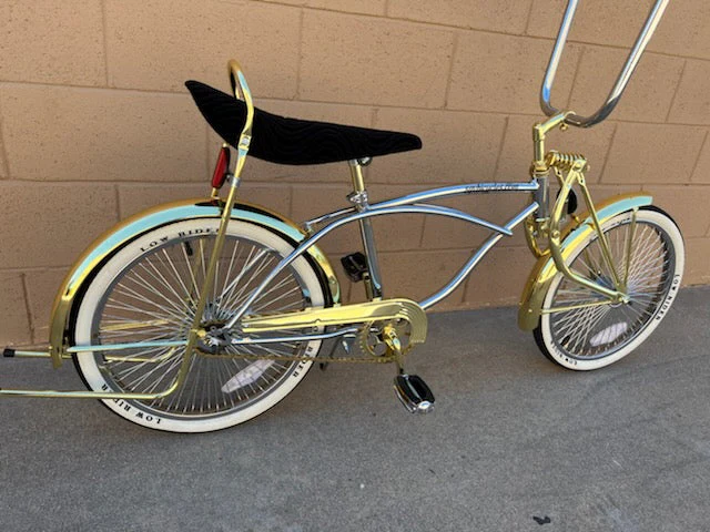 20" Lowrider Chrome/Gold Complete Bike - Image 22