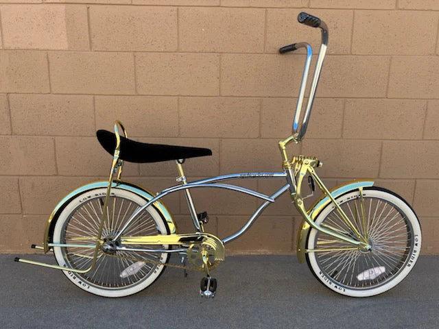 20" Lowrider Chrome/Gold Complete Bike - Image 9