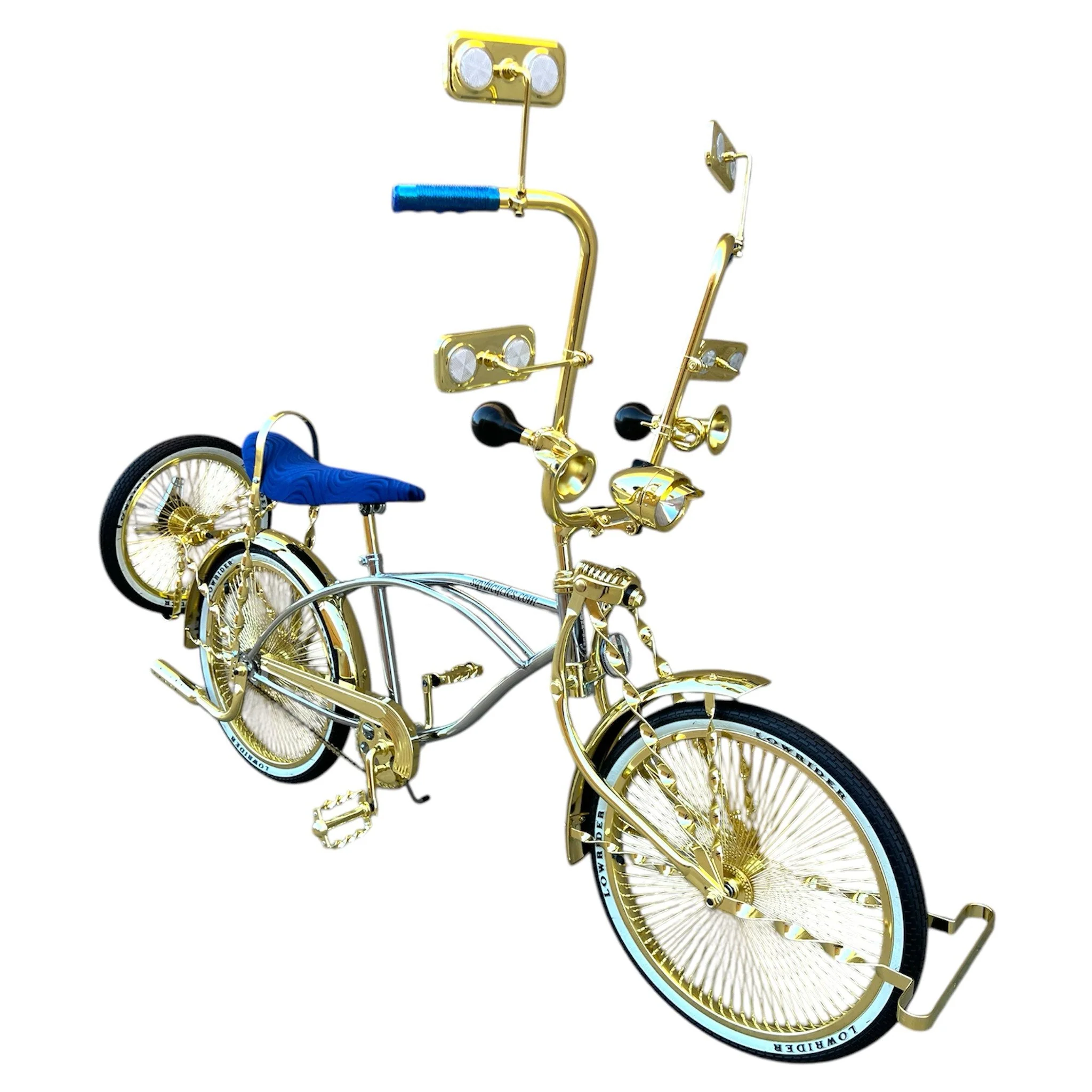 20" Lowrider Collection Bicycle Complete Bike Chrome/Gold - Image 2