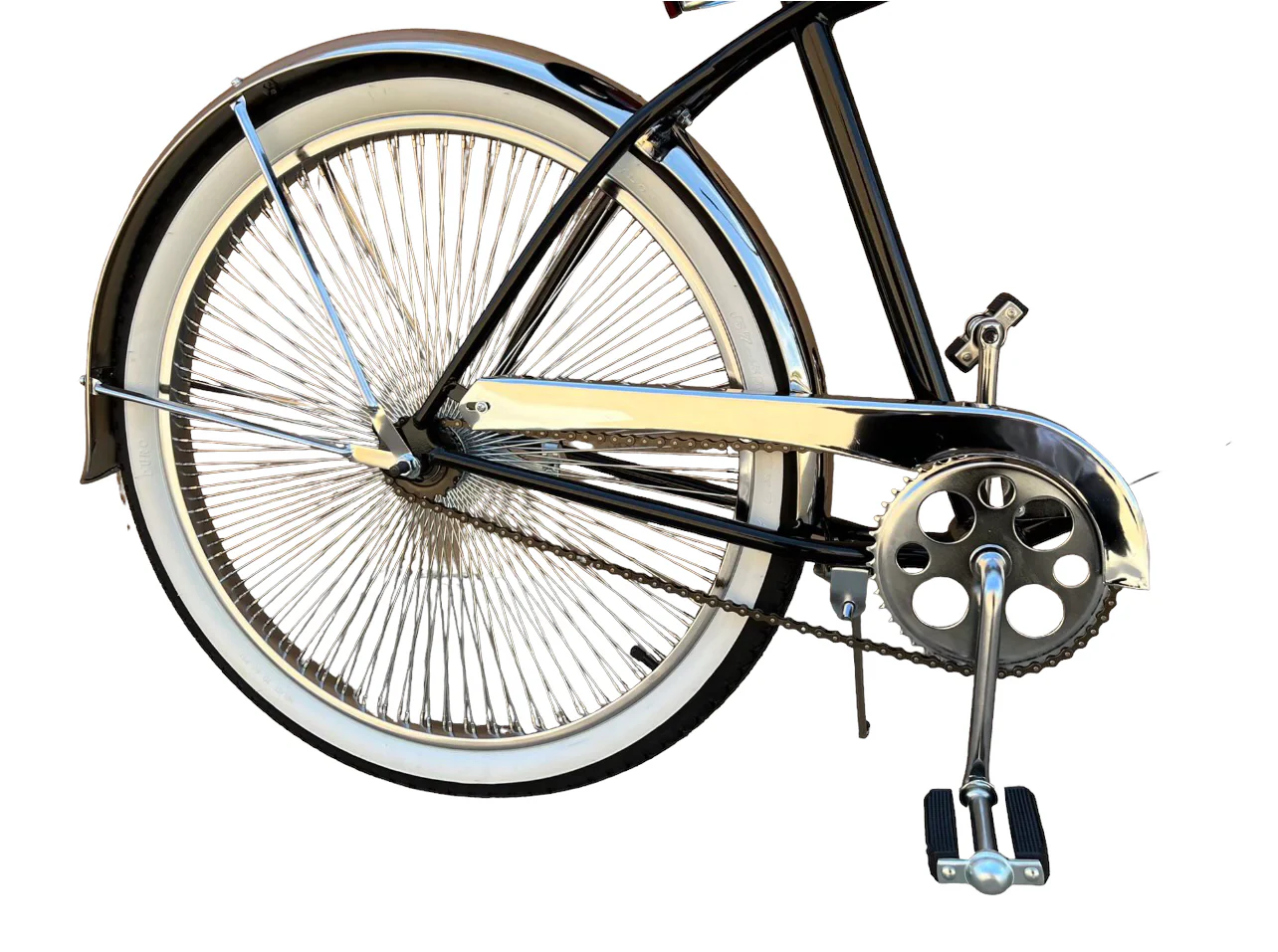 26" Lowrider Complete Bike Black/Chrome - Image 12