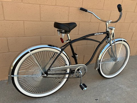 26" Lowrider Complete Bike Black/Chrome - Image 15