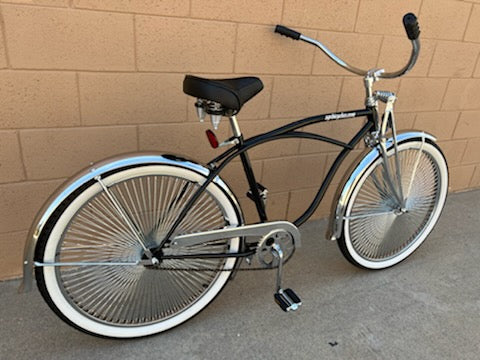 26" Lowrider Complete Bike Black/Chrome - Image 17