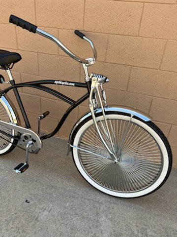 26" Lowrider Complete Bike Black/Chrome - Image 19