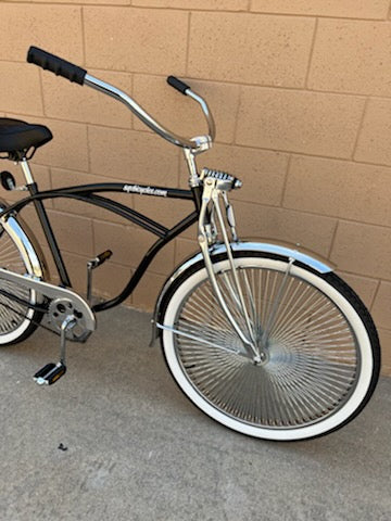 26" Lowrider Complete Bike Black/Chrome - Image 20