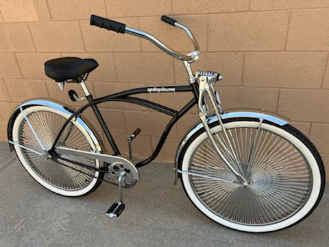 26" Lowrider Complete Bike Black/Chrome - Image 22