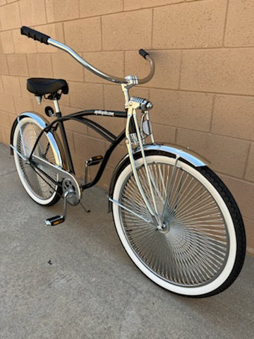 26" Lowrider Complete Bike Black/Chrome - Image 23