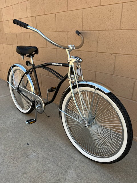 26" Lowrider Complete Bike Black/Chrome - Image 24