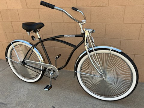 26" Lowrider Complete Bike Black/Chrome - Image 3