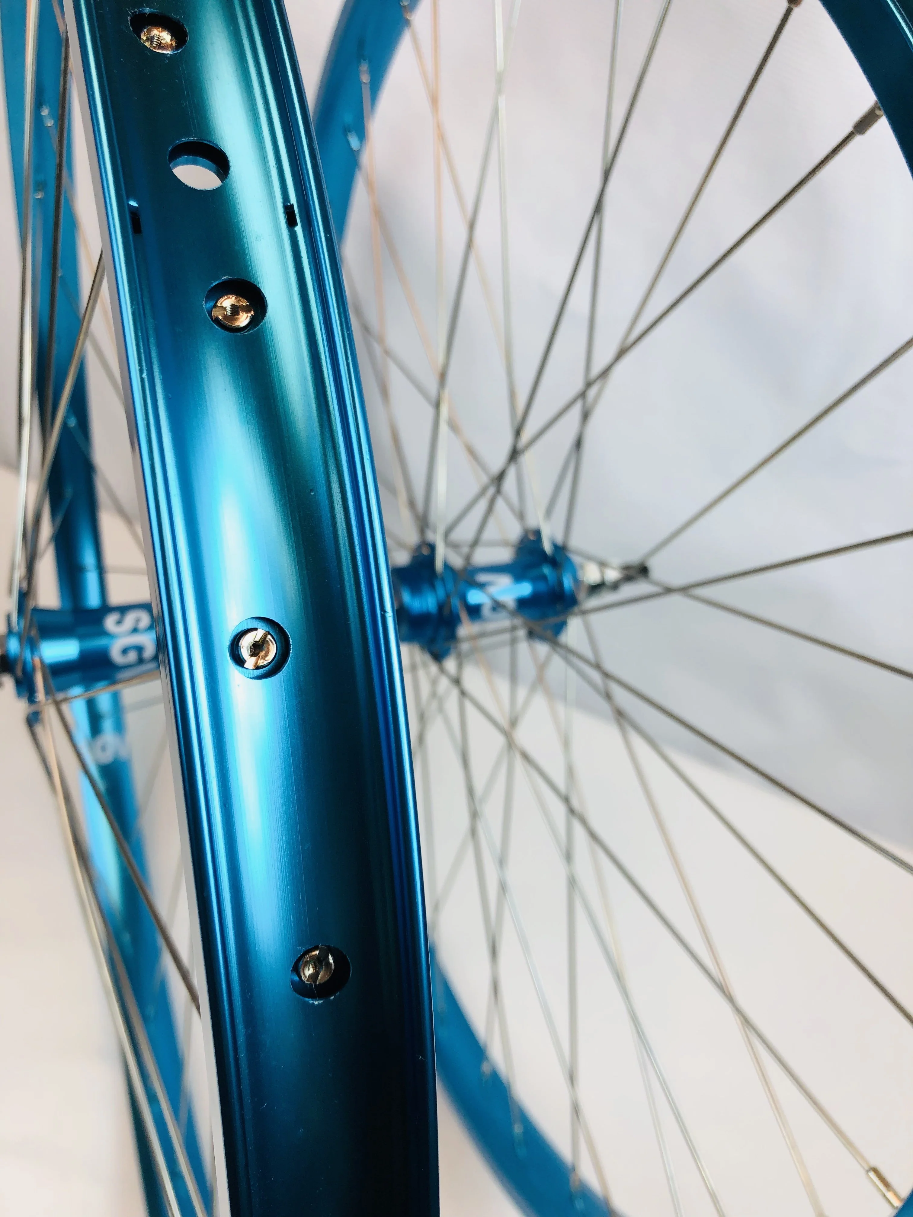 BMX 24 x 1.75" Bicycle Front & Rear Wheel set Double Walls Sealed Bearing - Image 17