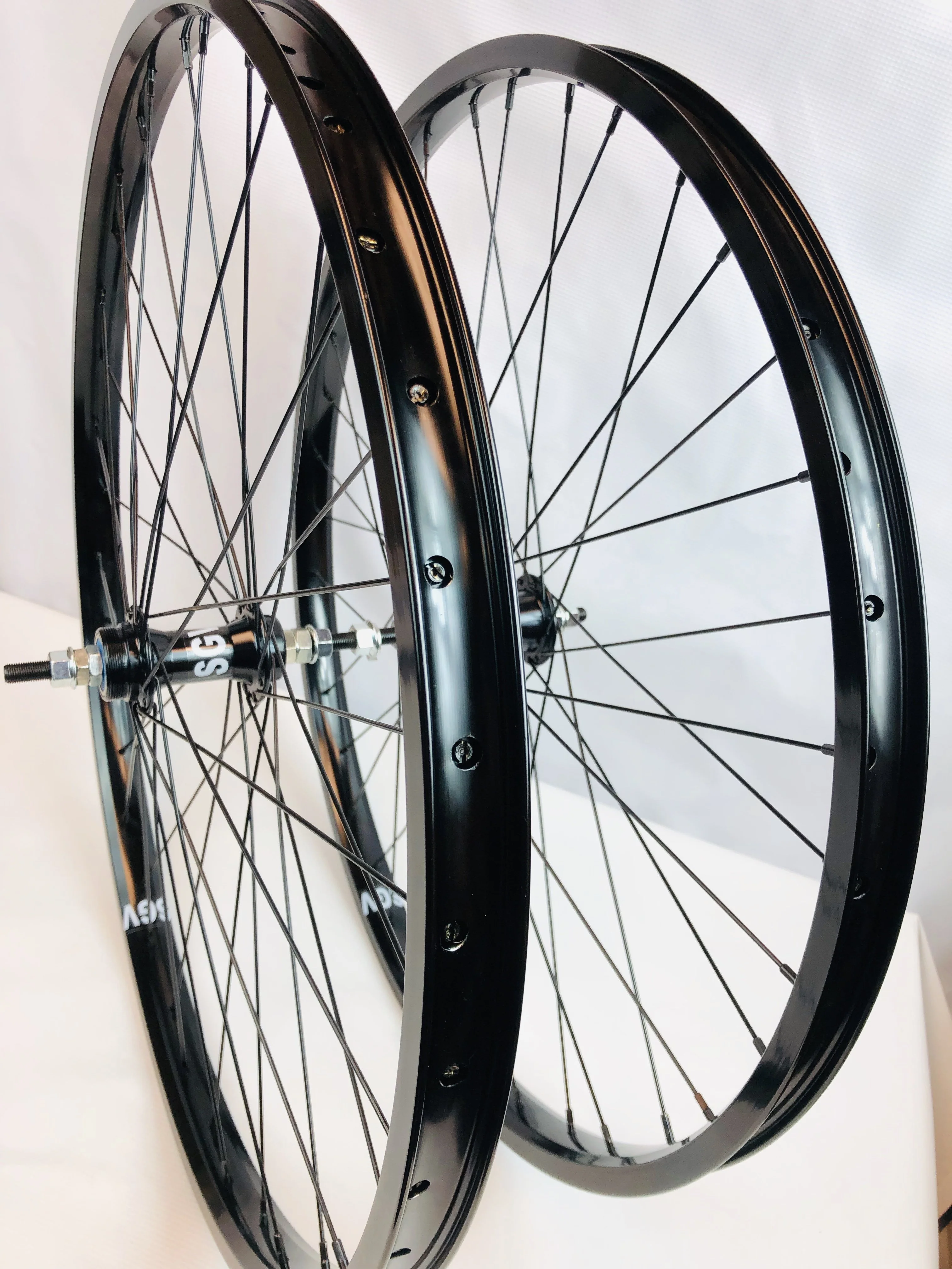 BMX 24 x 1.75" Bicycle Front & Rear Wheel set Double Walls Sealed Bearing - Image 28