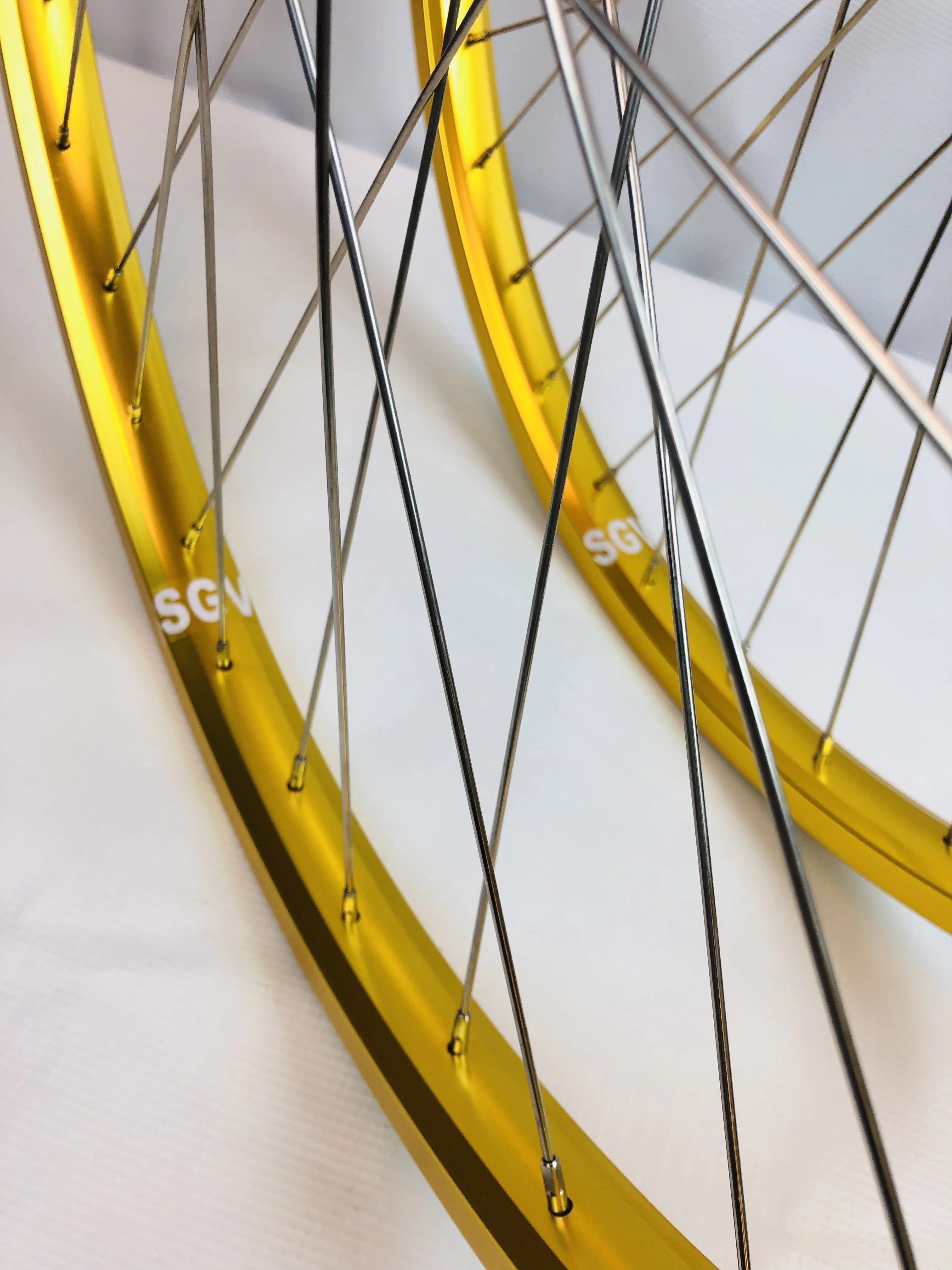 BMX 24 x 1.75" Bicycle Front & Rear Wheel set Double Walls Sealed Bearing - Image 42