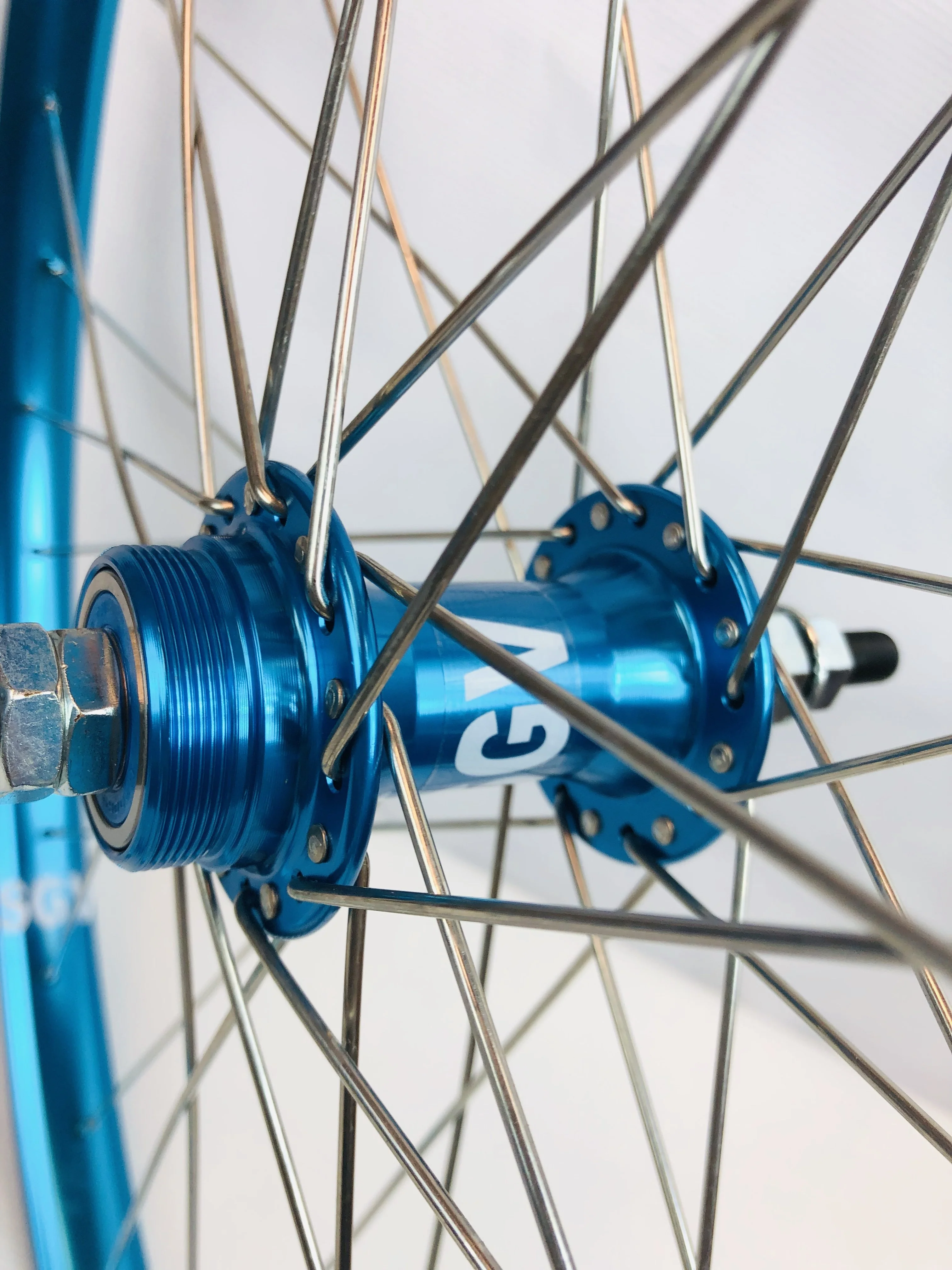 BMX 24 x 1.75" Bicycle Front & Rear Wheel set Double Walls Sealed Bearing - Image 45