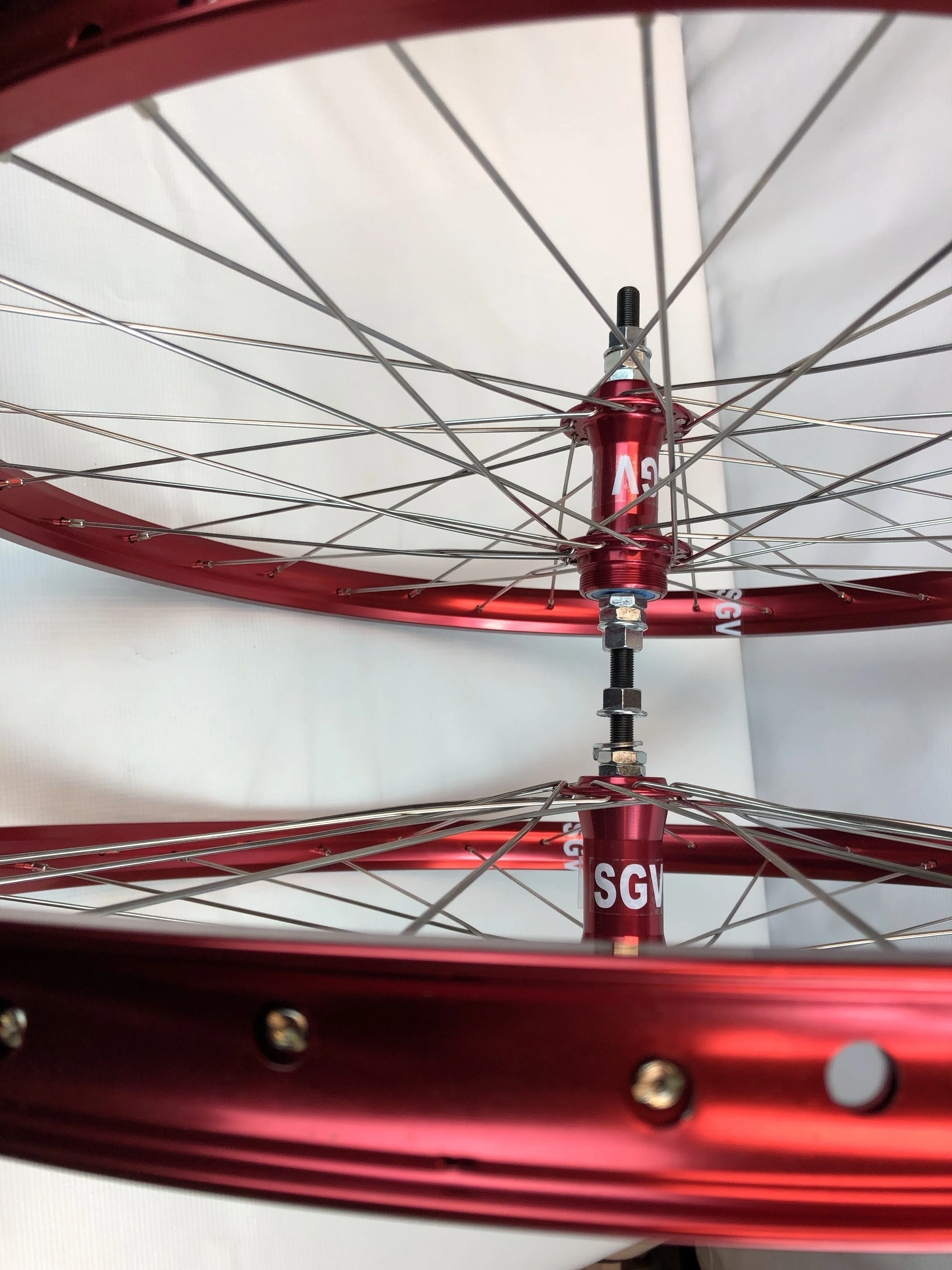BMX 26 x 1.75" Bicycle Front & Rear Wheel set Double Walls Sealed Bearing - Image 10