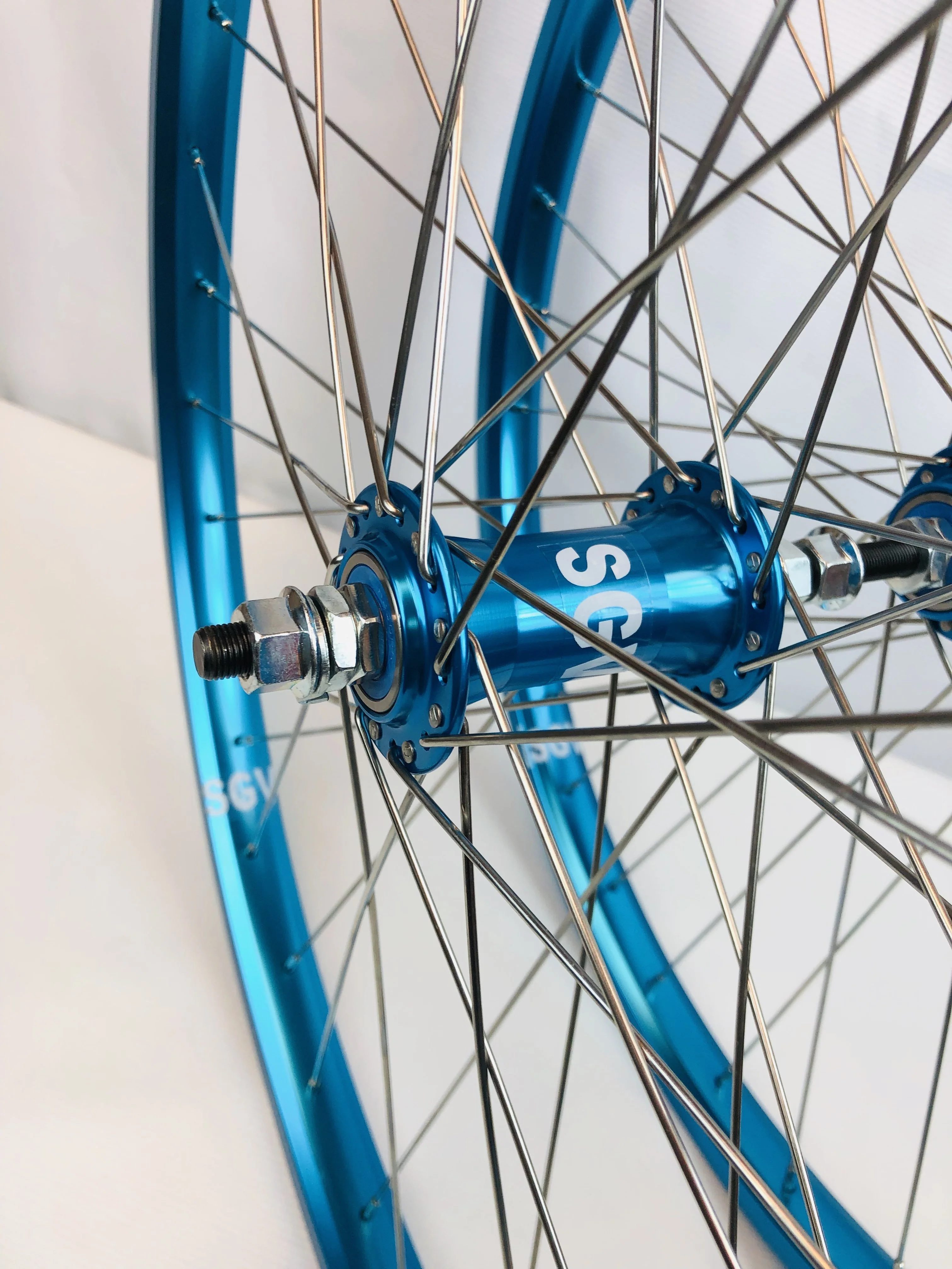 BMX 26 x 1.75" Bicycle Front & Rear Wheel set Double Walls Sealed Bearing - Image 11