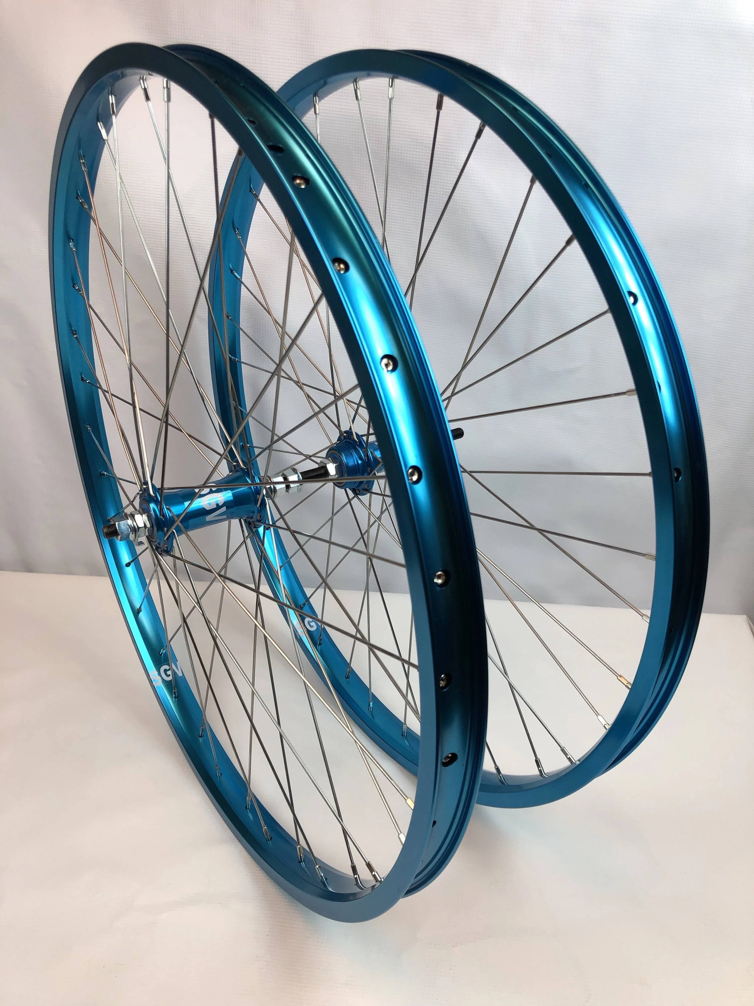 BMX 26 x 1.75" Bicycle Front & Rear Wheel set Double Walls Sealed Bearing - Image 13
