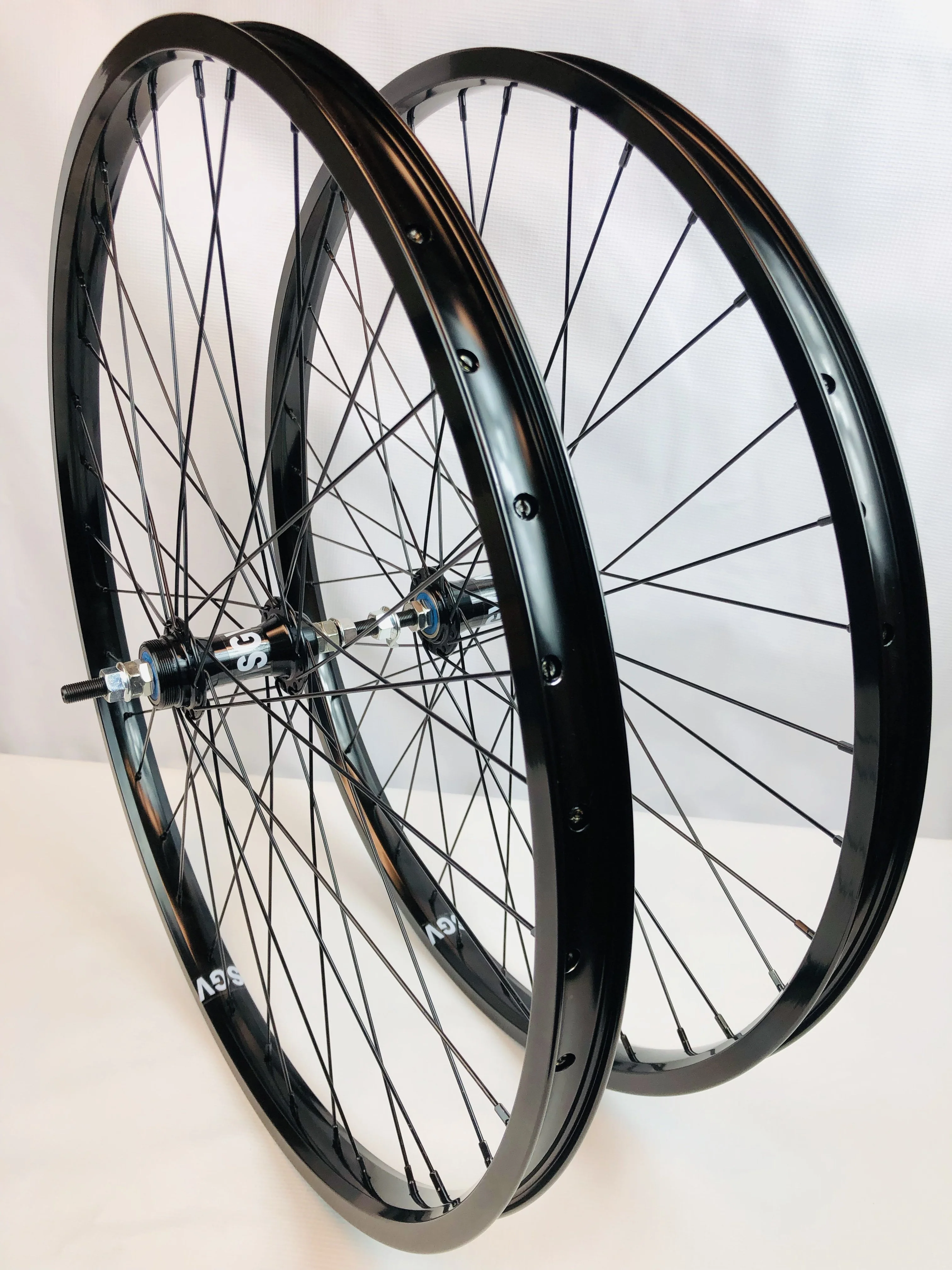 BMX 26 x 1.75" Bicycle Front & Rear Wheel set Double Walls Sealed Bearing - Image 3