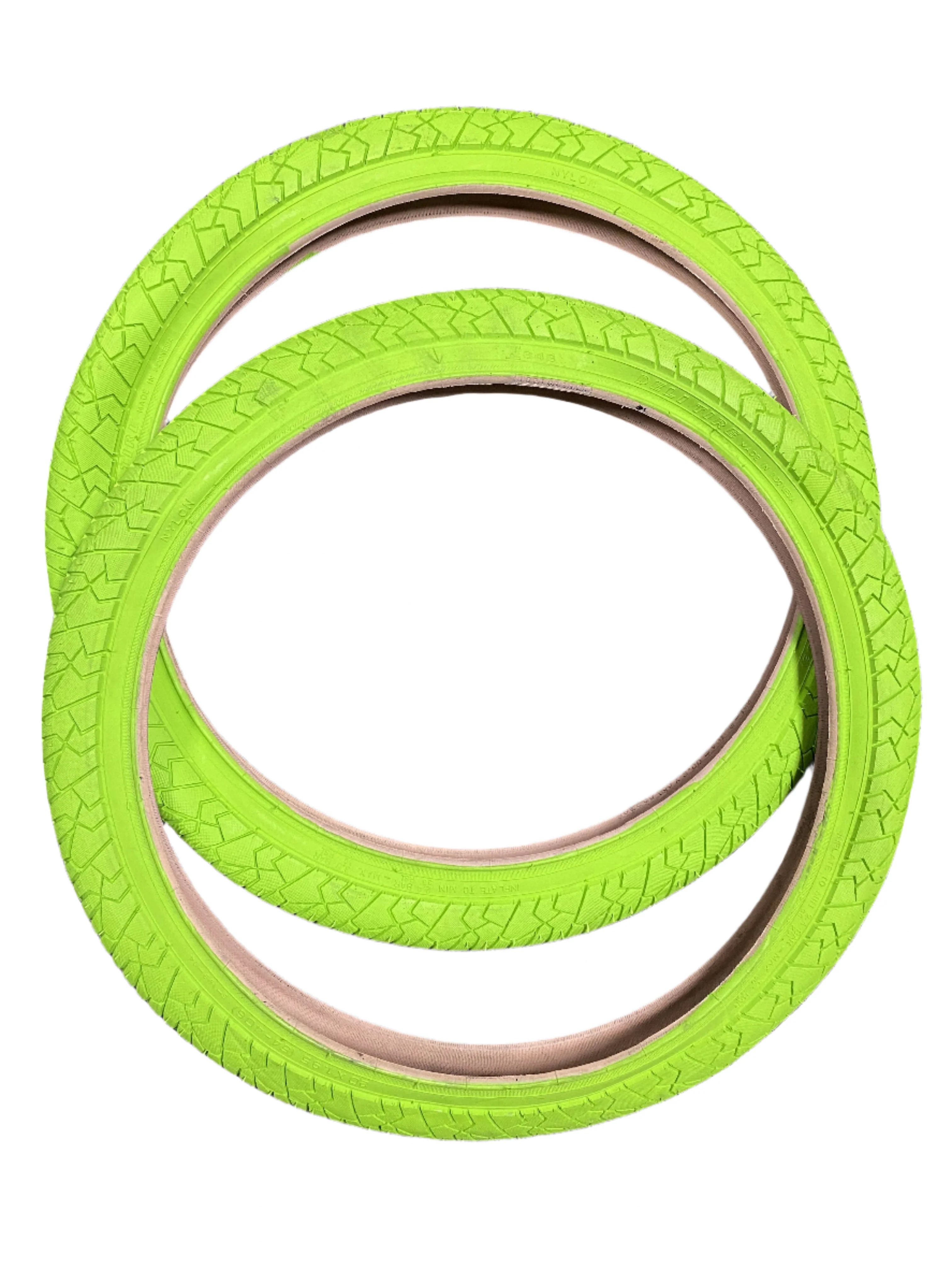 Deli 20" X 1.95" BMX Tires Lime Green