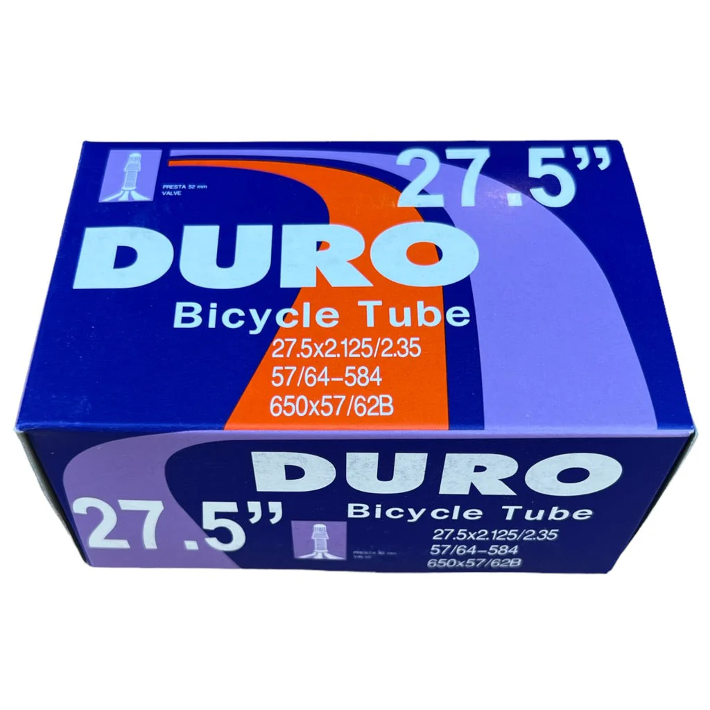 Duro Bicycle Tube 27.5 x 2.125/3.00/3.25" (48mm) Presta Valve