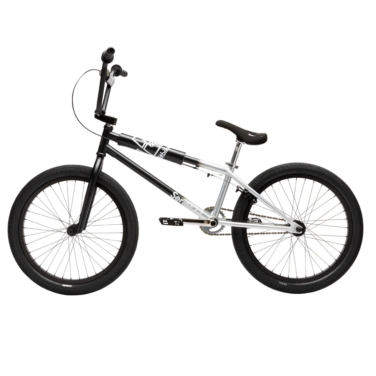 Fit Bike Co 2026 Series 22 BMX Bike (22.125" Toptube) (Black/Silver Fade) - Image 3