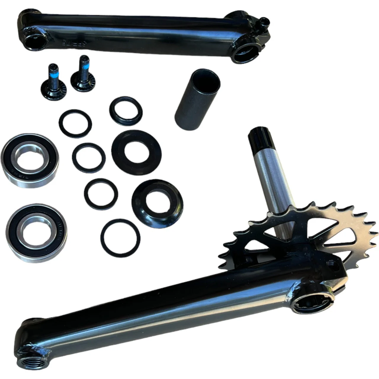 Hawkeye Bmx Crankset 19mm Matte Black - Image 7