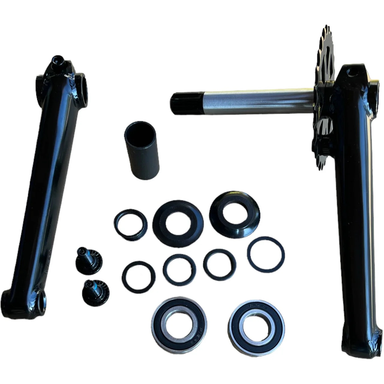 Hawkeye Bmx Crankset 19mm Matte Black - Image 8