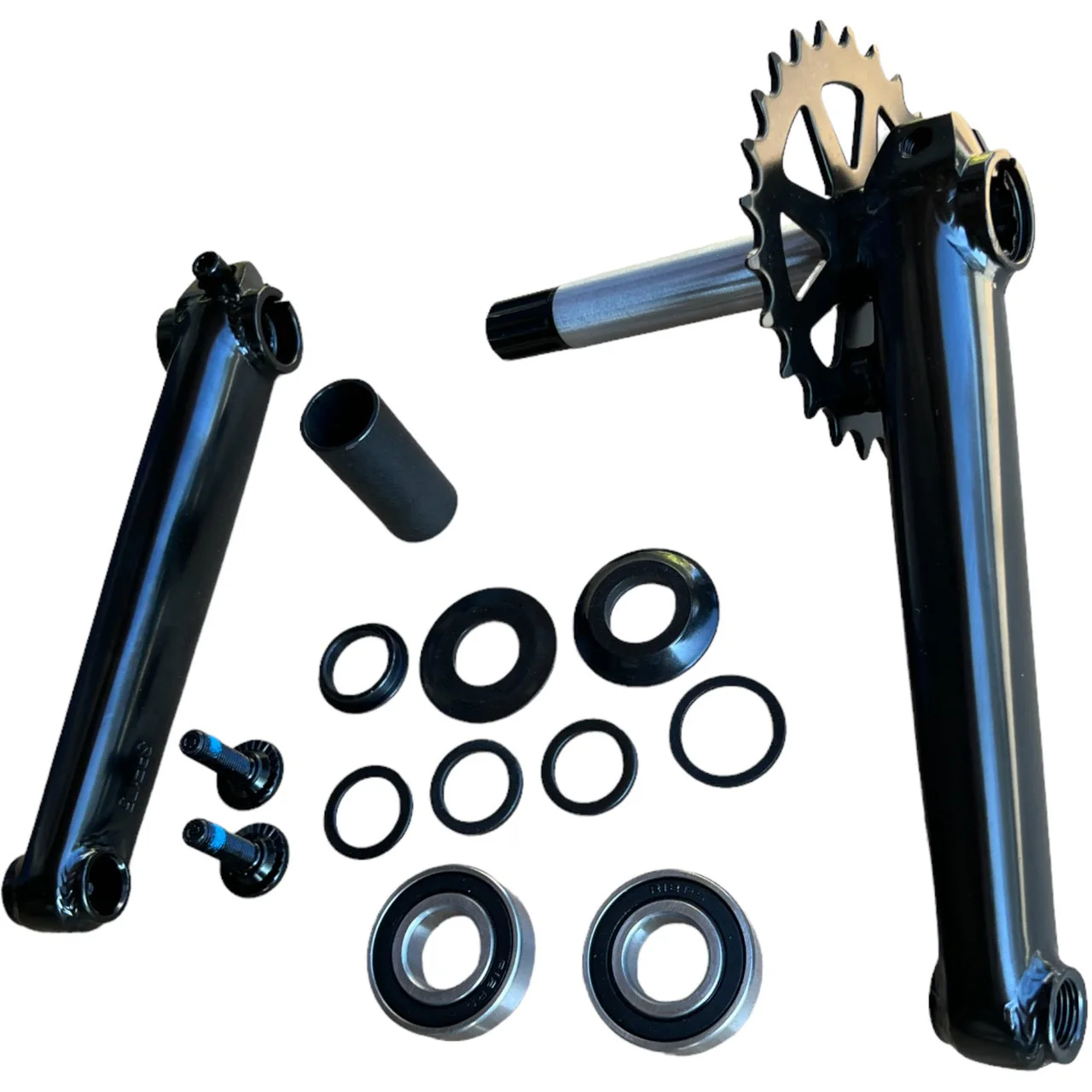 Hawkeye Bmx Crankset 19mm Matte Black - Image 9