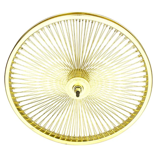 Lowrider 20" 144 Spoke Coaster Wheel Set Gold - Image 3