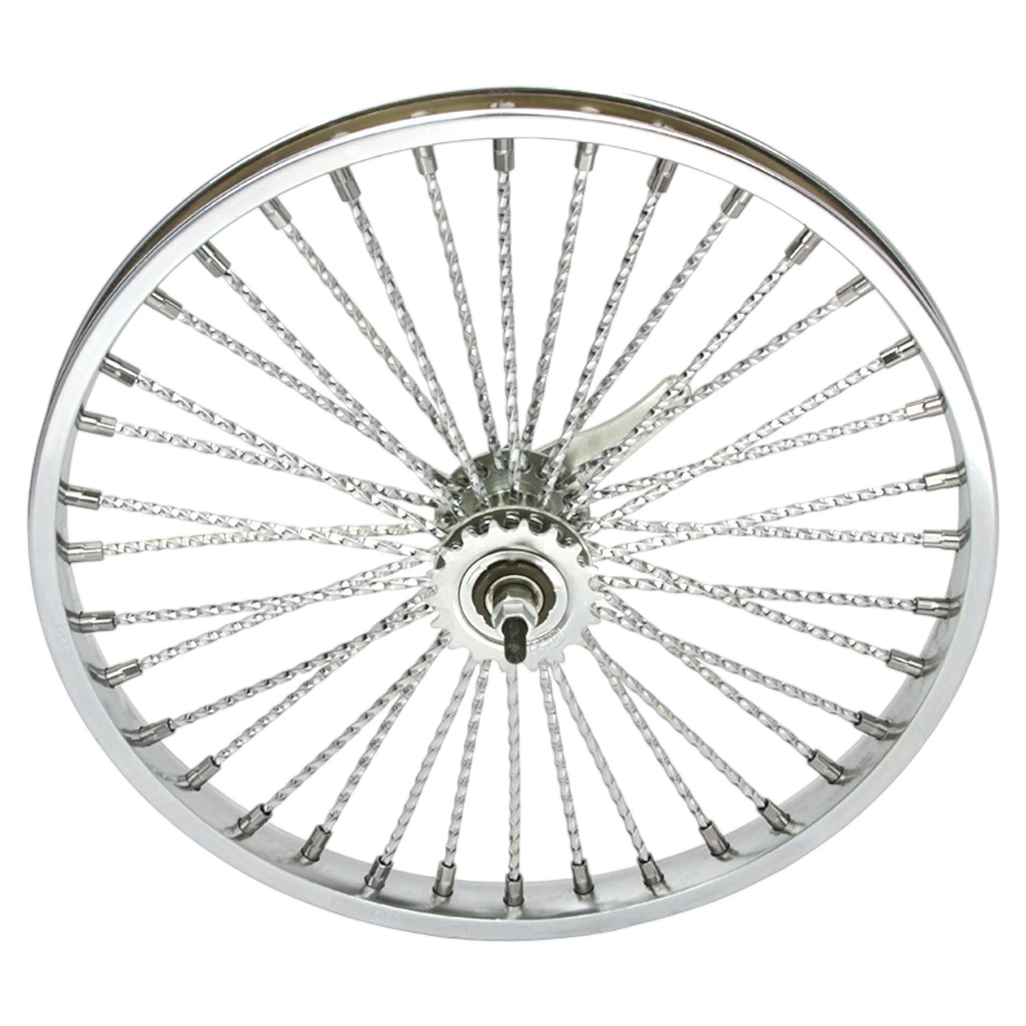 Lowrider 20" Steel Coaster Twisted 36 Spoke 8Gchrome Chrome - Image 2