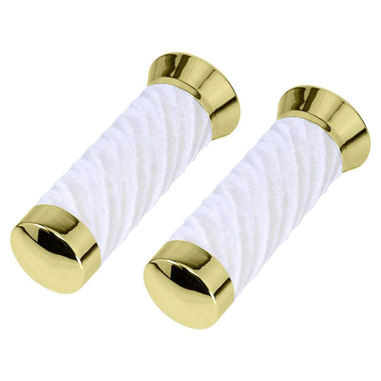 Lowrider Custom Swirl Velour Grips 7/8 long 130mm Gold - Image 5