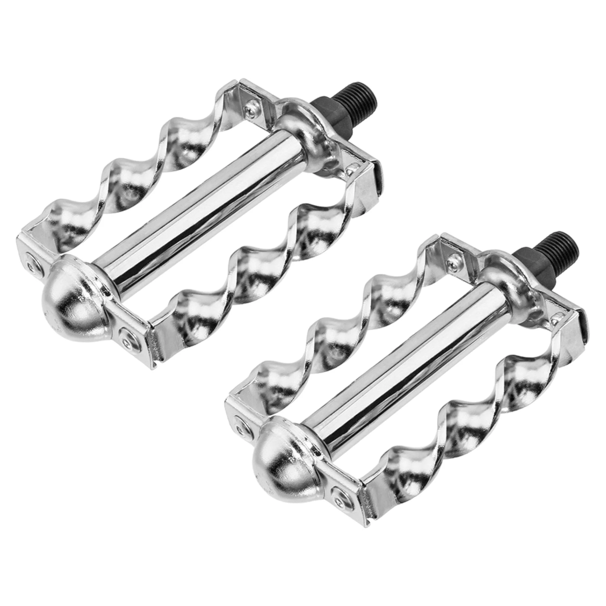 Lowrider Twisted Flat Pedals 1/2" Chrome - Image 2