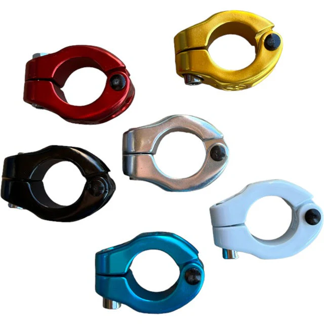 Dia-Compe MX hinged old school BMX bicycle seat post clamp - 25.4mm (1") Red , Black, Blue, White, Chrome - Image 8