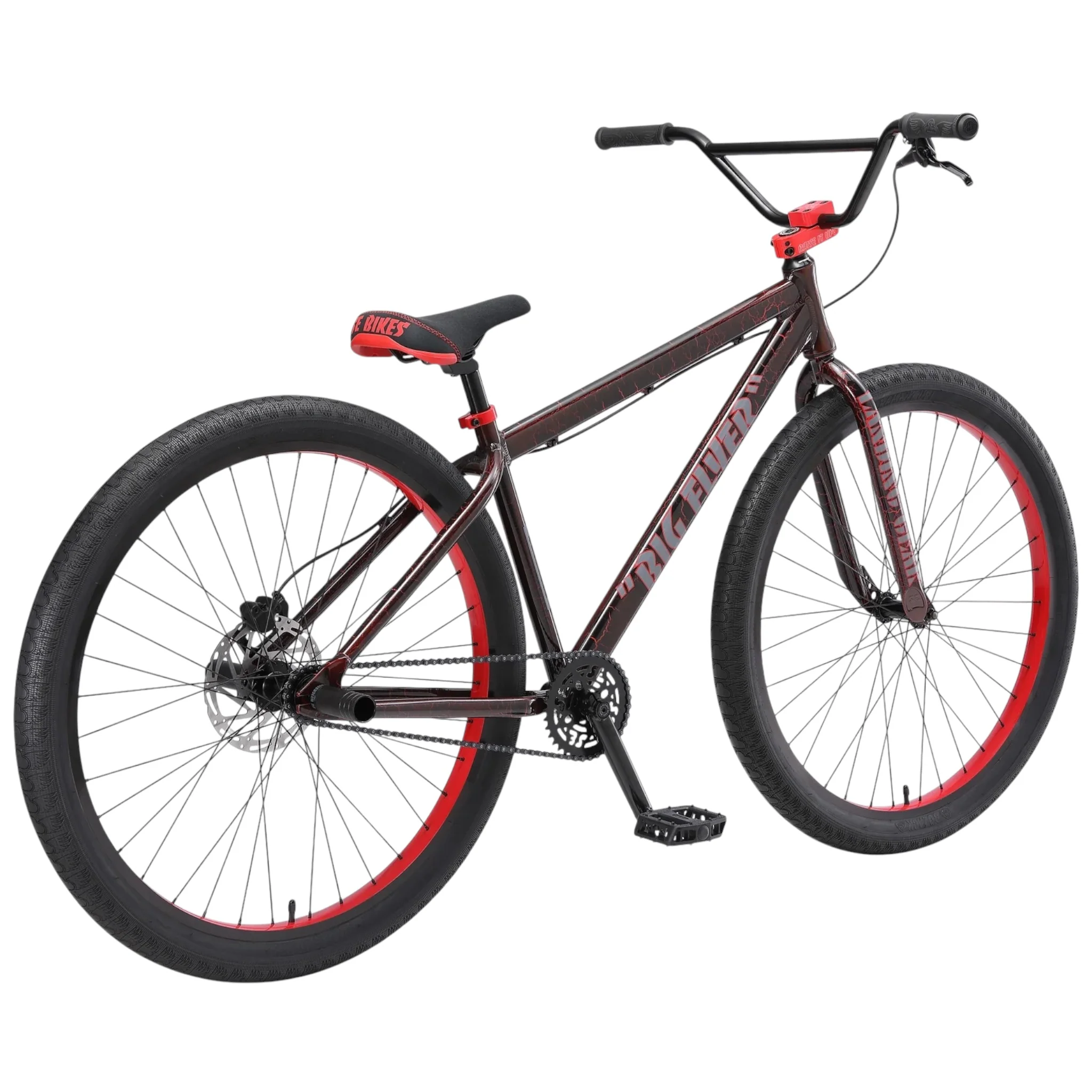 SE Bikes Big Flyer HD 29" BMX Bike Red Crackle - Image 2