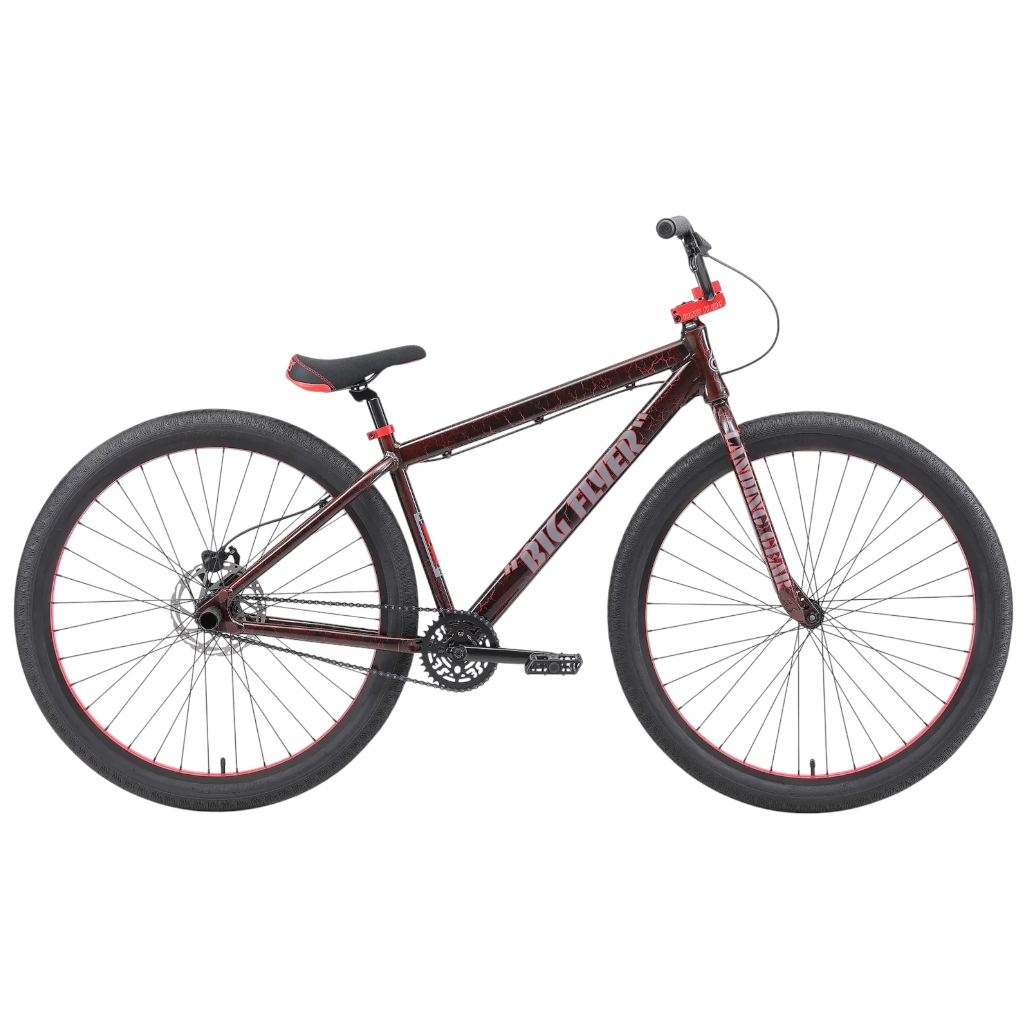 SE Bikes Big Flyer HD 29" BMX Bike Red Crackle - Image 3