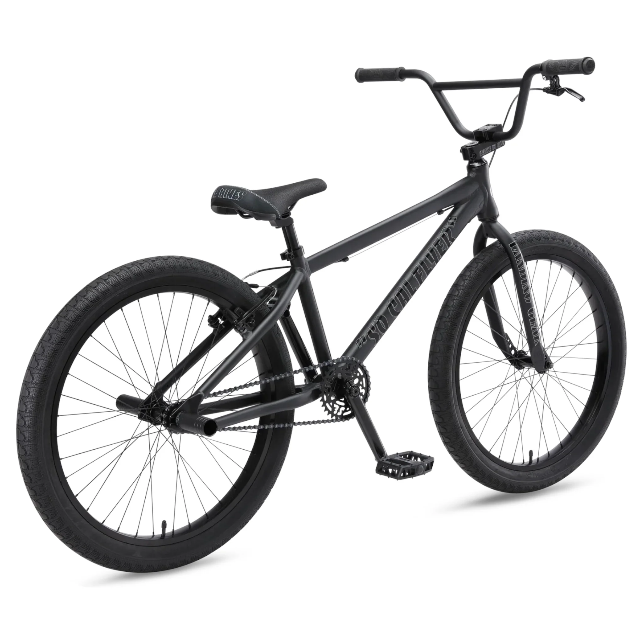 SE Bikes So Cal Flyer 24" BMX Bike Matte Black - Image 3