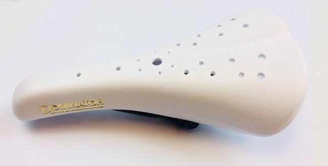 Viscount Dominator Old School BMX Bicycle Seat White - Image 5