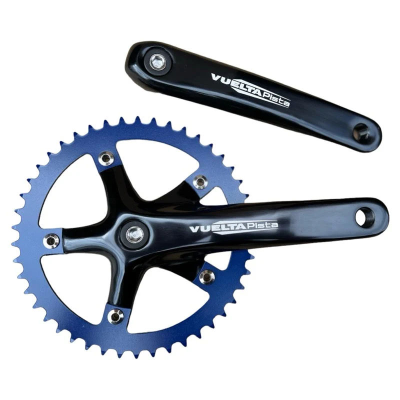 Vuelta Pista Track 46T 130/BCD Crankset Black/Blue