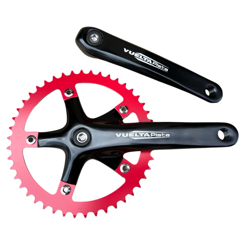 Vuelta Pista Track 46T 130/BCD Crankset Black/Red